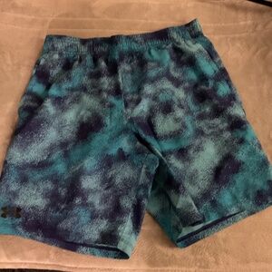 Under Armor Multi Color Pattern Athletic Shorts